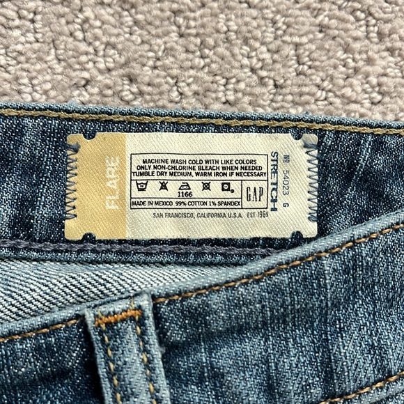 Women’s Gap 1969 Stretch Flare Jeans Spring 07’ Size 08 Regular - Picture 3 of 7